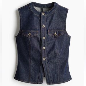 H&M denim waistcoat vest
